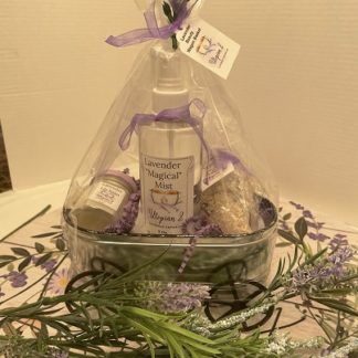 Lavender Beauty Wagon Basket
